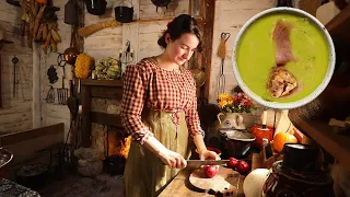 Cooking Dinner in 1820s America - October