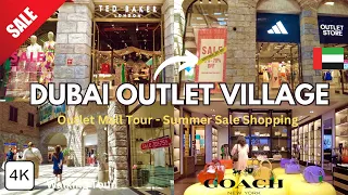 Dubai Outlet Village SALE! Exciting Deals Up to 75% Off Shopping Spree in 2024 | 4K Walking Tour 🇦🇪