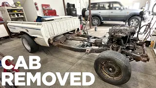 Disassemble & Remove Cab - 1980 Toyota Pickup Project