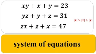 math Olympiad preparation | system of equations