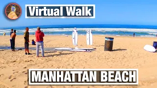 Manhattan Beach Walking Tour - California Walking Trails for Treadmill - 4k City Walks Virtual Walk