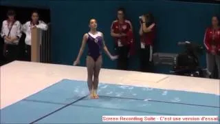 Aliya Mustafina (RUS) FX Podium Training WC Antwerp 2013