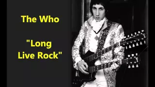 The Who "Long Live Rock" live for BBC radio Pete Townshend sings classic rock