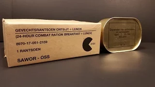 1985 Dutch 24hr Ration MRE Review Vintage Taste Testing Military Combat Food Pack Oldest Eaten