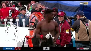 ANTONIO BROWN TAKES HIS SHIRT OFF, LEAVES THE STADIUM AND RETIRES MID GAME VS JETS
