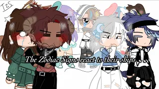 The Zodiac Signs react to their ships~Gacha club~The zodiac signs~My au