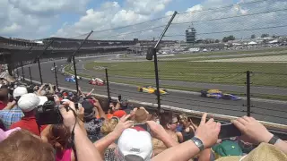 100th INDY 500 START-Green Flag - Turn 1