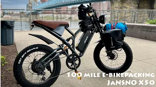 100 mile e-bikepacking 3 day trip | Jansno X50