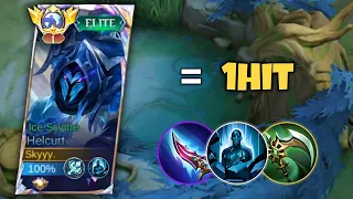 HELCURT NEW META EXP LANE SUPER DAMAGE BUILD 2024!!🔥 ( Must try ) MLBB