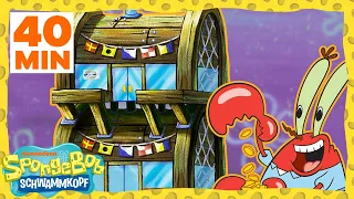 SpongeBob  | 40 Minuten zum Umbau der Krossen Krabbe!  | SpongeBob Schwammkopf