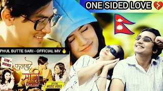 INDIAN MOM AND SON REACTS TO NEPALI LOVE SONG 🇮🇳🇳🇵❤️|PHUL BUTTE SAARI OFFICIAL MV ( FEMALE VERSION )