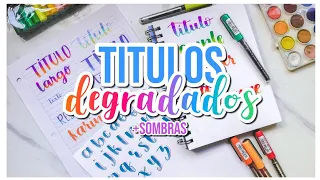 TITULOS BONITOS - Degradados y sombras / DanielaGmr ♥