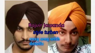 Rajvir Jawanda style pagg/tutorial/turban/easy way/with audio/patialashahi 6 pecha wali turban