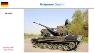 M163 VADS VS Flakpanzer Gepard, anti-aircraft gun all specs