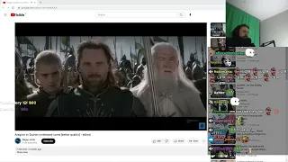 Forsen Reacts to Aragorn vs Sauron unreleased scene (better quality) - edited