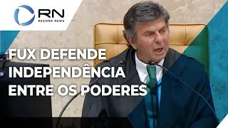 "Harmonia e independência entre os poderes não implicam impunidade", afirma Luiz Fux