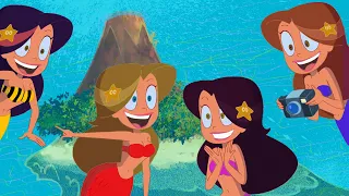 ZIG e SHARKO 🌴 ILHA DE MARINAS 🧜‍♀️ Zig e Sharko Brasil | Desenho Animado em português