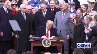 President Trump signs #USMCA Trade Agreement into law.