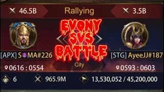 Evony: STG 187 Vs APX 226 Throne Battle