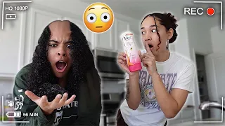 I PUT NAIR HAIR REMOVAL IN MY GIRLFRIEND'S SHAMPOO!! *BAD IDEA*