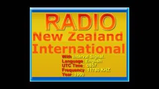 🇳🇿 Radio New Zealand International with Interval signal - ShortWave -1990
