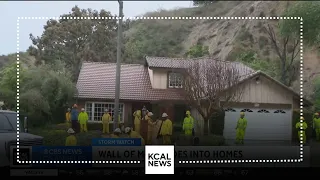 Wall of mud slides into multiple Hacienda Heights homes