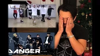 BTS - DANGER [ DANCE PRACTICE ] REACTION WTF!!!!!!