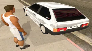 РЕАЛЬНАЯ ЖИЗНЬ В ГТА САН АНДРЕАС - УГНАЛ У МАФИИ ТОНИРОВАННЫЙ ВАЗ 2108 - GTA SA