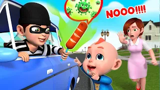 Don't Eat Dirty Food | Good Habits | Wheels On The Bus | More Nursery Rhymes & Rosoo Kids Songs