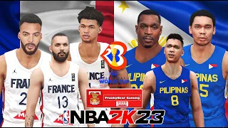 FIBA World Cup 2023 l France VS Gilas Pilipinas l NBA 2K23 PC Gameplay