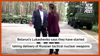 Lukashenko reveals Russian tactical nuclear weapons arriving in Belarus