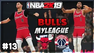 NBA 2K19 Chicago Bulls MyLeague - BACKCOURT BATTLE! Rose x LaVine vs Wall x Beal! (Ep 13)