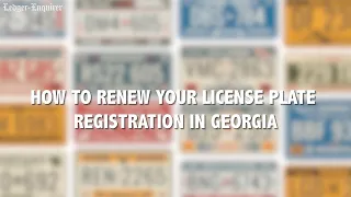 Tips for renewing your Georgia license plate tag