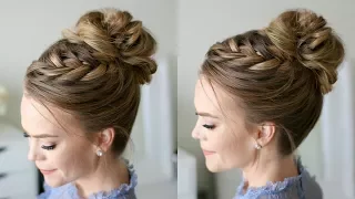 Fishtail French Braid High Bun | Missy Sue