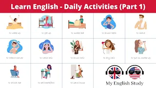 Learn English Vocabulary Fast and Effective |  Lesson 1 - Daily activities