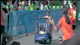 Boy With Cerebral Palsy Competes in Triathlon