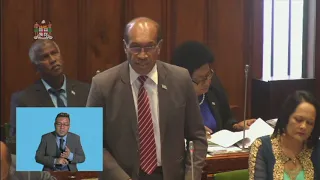 Fijian Minister for Infrastructure responds to question on Nabou Green Energy
