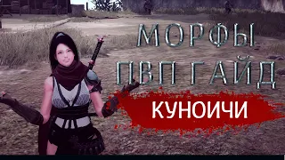 Black Desert Online. Куноичи пвп гайд морфы. (Chizuro)