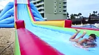 World's Tallest, Biggest, Fastest Inflatable Water Slide