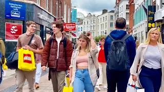 Dublin Ireland July 2023| Grafton street walking tour | 4k UHD 60fps