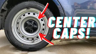 Installing CENTER CAPS on Steel Wheels!