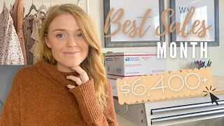 My BEST SALES Month! What SOLD on Poshmark, eBay, Mercari? BEST & WORST Sales | Full Time Reseller