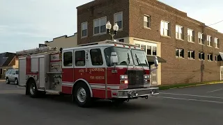 Fire Trucks Responding From the Corbin Kentucky Fire Dept.