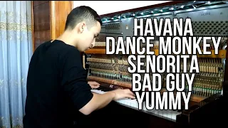 DANCE MONKEY - HAVANA - YUMMY - BAD GUY - SENORITA | Piano Mashup by Otabek Xalilov