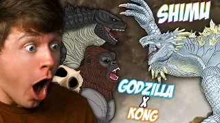 GODZILLA x KONG vs TITANUS SHIMU! (Reaction)