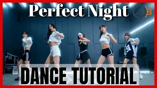 LE SSERAFIM - 'Perfect Night' Dance Practice Mirrored Tutorial (SLOWED)