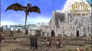 (BFME 1) Edain Mod (Good Campaign) Minas Tirith Defence. UHD (4K) Gameplay