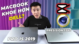 So sánh hiệu năng Macbook Pro 15 2019 và Dell Precision 5540 khi làm đồ hoạ