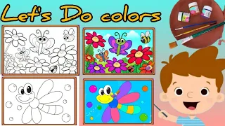 Learn Colors | Coloring AkN Kids House | Let's Learn The Colors#kidsvideo #cartoon Kids Tv