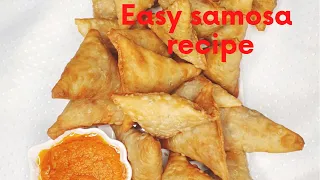 Samosa for beginners/ easy samosa recipe/ step by step tutorial